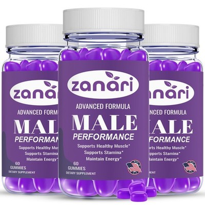(3 Pack) Zanari Gummies - Premium Male Health Support, Formulated for Men