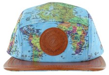 Flat Fitty Mens New World Clip Back Cap Tan, Color: Tan/Multi