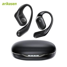 Bluetooth 5.4 Open Ear Earbuds 60Hrs Playtime Dual Mic IPX5 Waterproof Sports