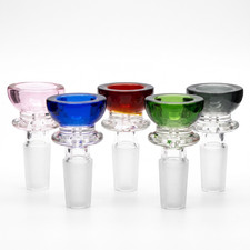 14mm Colored Glass Funnel Bowl Slide Male Replacement Choose Color