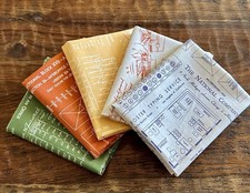 5 Fat Quarter Bundle Riley Blake "Type/ography" Lori Holt Quilt Cotton