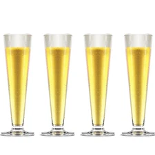 TOPZEA 4 Pack Tall Beer Glasses 13.5oz Cocktail Pilsner Pilsner Glasses Bar D...