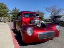 1941 Willys Americar 468ci Blown Hilborn, TH400, PB PS PW, All Steel