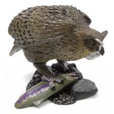 Ezo Blakiston's Fish Owl Figure "Weekly Japanese Natural Monument Animals"