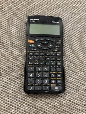 Sharp EL-W531 WriteView schwarz Schule wissenschaftlicher Taschenrechner