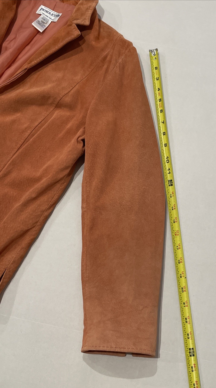 Vintage Pendleton Jacket Blazer Leather Suede Sal… - image 15