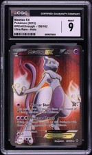 CGC 9 Mewtwo EX Ultra Rare Holo BREAKthrough 2015 Pokemon Card #158 on eBay