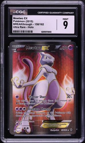 Mewtwo-EX graded CGC 9 for sale on eBay