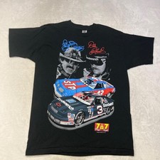 Vintage Dale Earnhardt Richard Petty 7&7 Winston Cup Racing Shirt XL Nascar
