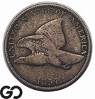1857 Flying Eagle Cent Penny — photo 1