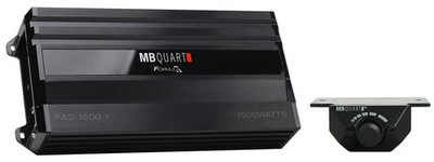 MB QUART FA2-1500.1 1500 Watt Mono Amplifier 1 Ohm Car Stereo Amp+Bass Remote