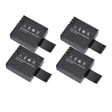 4-Pack 3.7V 3.33Wh Battery for SJ6000 SJ4000 SJ7000 M10 Action Sport Cam OS480