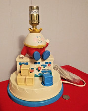 Vintage Musical Fisher-Price Humpty Dumpty Nursery Lamp. Multicolor.