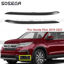 Bumper Trims For Honda Pilot 2019-2022 Front Left Right Black Side Garnish Pair