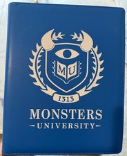 Carpeta portafolio bloc de notas Disney Monsters University azul contemporáneo
