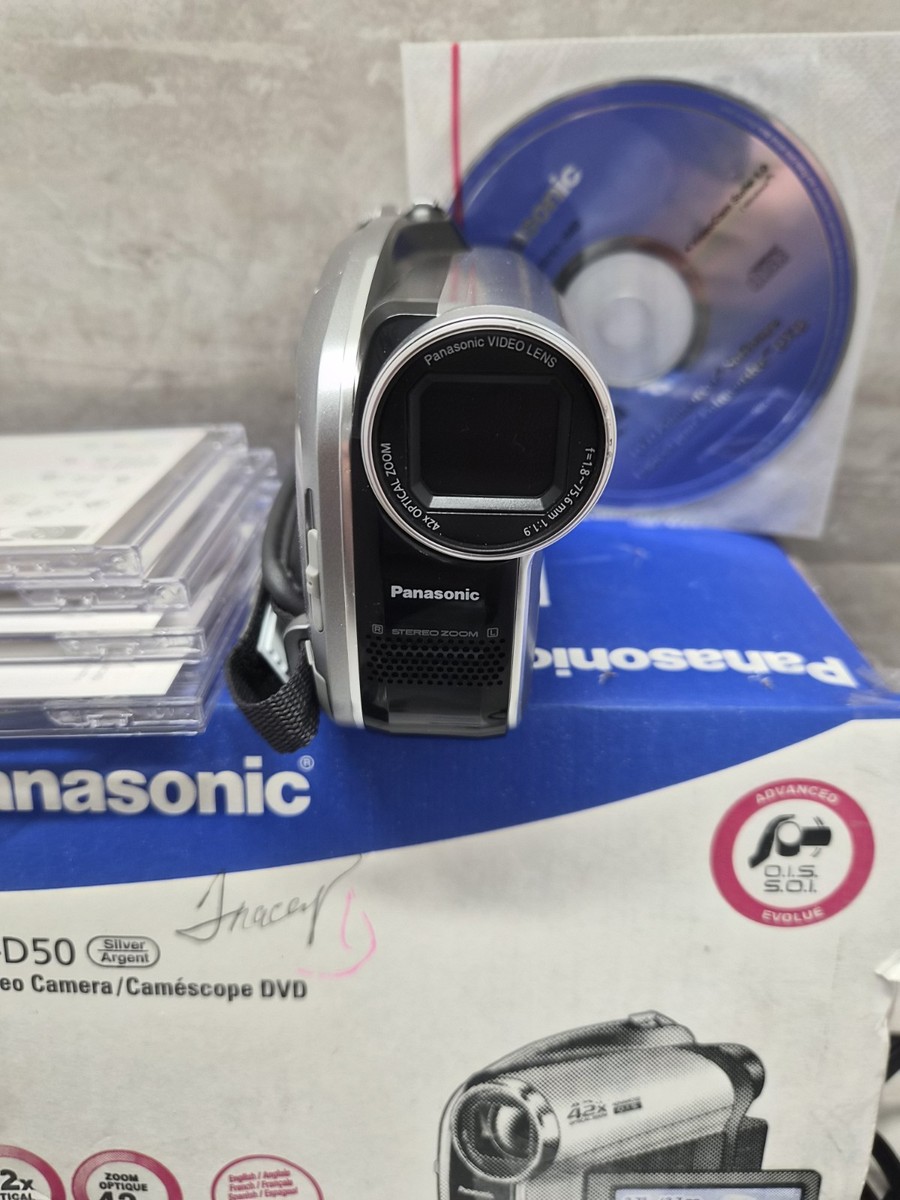 Panasonic VDR-D50 DVD Video Camera Camcorder 42x Optical Zoom