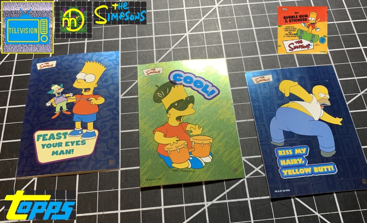 2002 Topps Simpsons Stickers - Foil Card Singles - Pick Choose | eBay