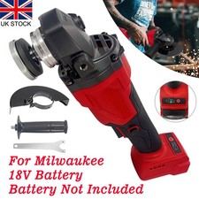 125mm Cordless Angle Grinder with 3 Speed For Milwaukee 18V Brushless Motor UK