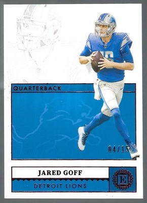 2021 Panini Encased - Jared Goff #32 Ruby /15