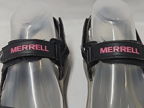 Merrell Sandals Black & Rose Red Women's Size 7 Open Toe Hiking Sandals GUC - Picture 3 of 14