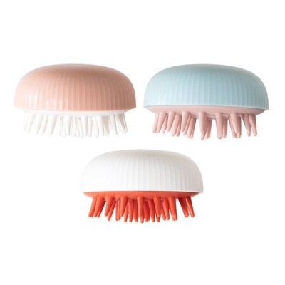  3 Pcs Shampoo-Bürste Fräulein Haar Kopfhautmassagegerät Massagebürste