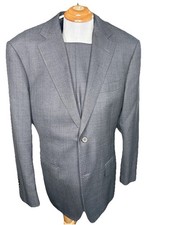 Suitsupply gray Pure wool suit. Size 50 with double vents, flat front pants
