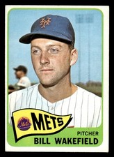 1965 TOPPS BILL WAKEFIELD 167 VG BASEBALL NEW YORK METS