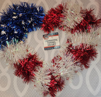 Red White & Blue Patriotic Heart/ 4th Of July Party Decor 250th America Birthday