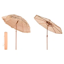 Tiki Umbrella Thatched Patio 6ft 6.5ft 8ft 9ft Poolside Sun Beach Hula Umbrella