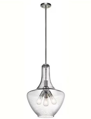 Kichler Lighting 42190NI Everly Pendant Brushed Nickel