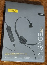 NEW Jabra Engage 50 II USB-A Wired Headphones Black 5099-299-2219 New