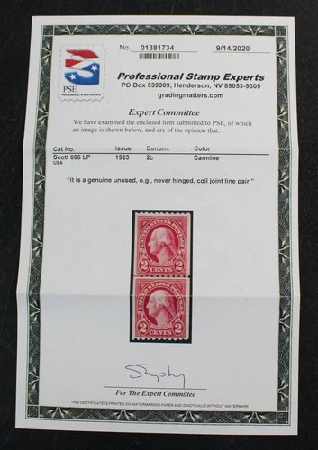 CKStamps: US Stamps Collection Scott#606 Mint NH OG PSE Cert