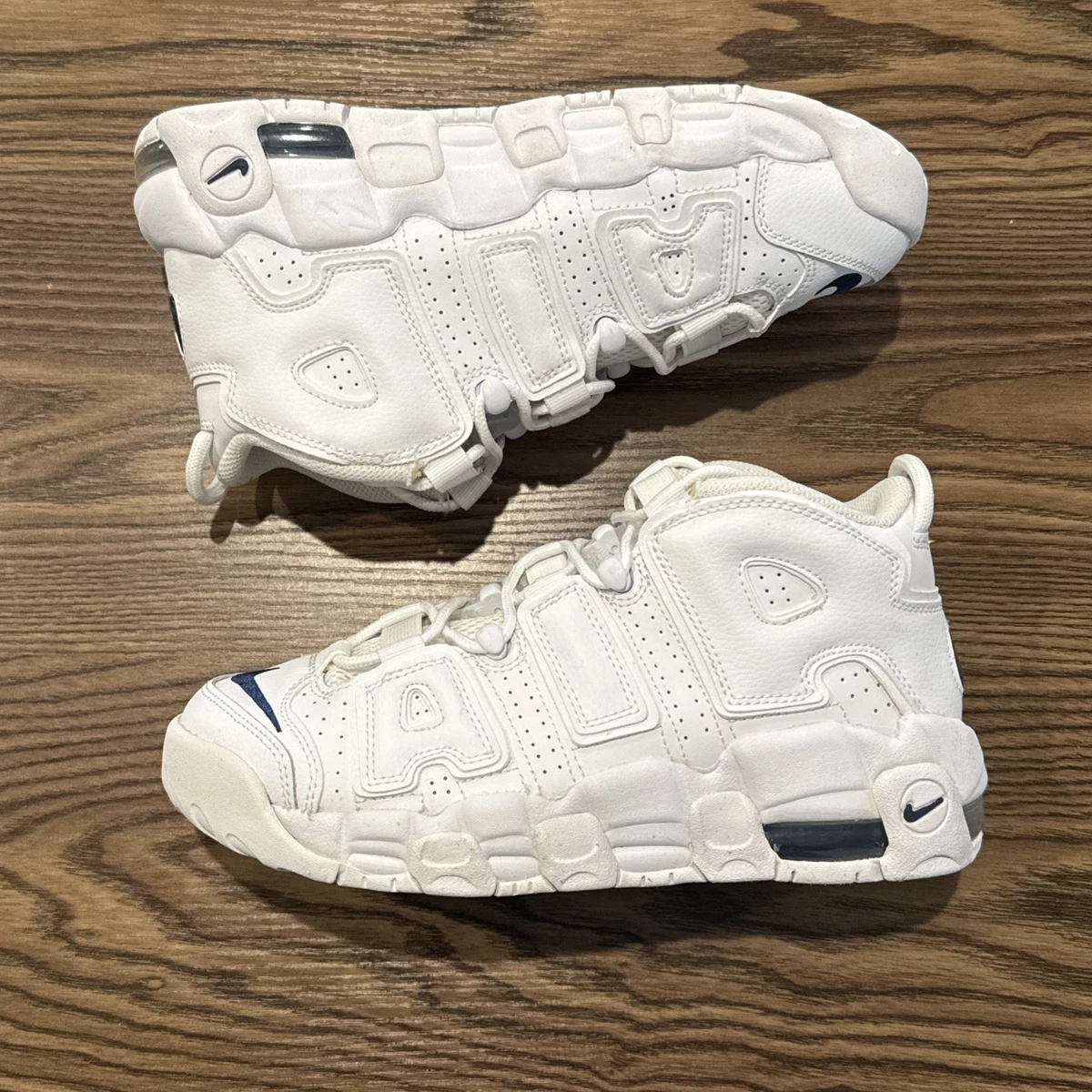 Preços baixos em Nike Air More Uptempo White Midnight Navy | eBay