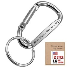 Drive Safe Love You Keychain withnitial   Personalized EDC Gift for Men, I