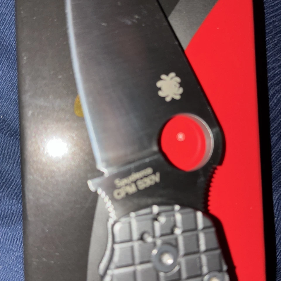 Navaja de bolsillo plegable Spyderco Para Military 2 3,42 pulgadas Foto 4 de 4