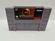 Mortal Kombat - SNES (Super Nintendo, 1992) Authentic Tested 