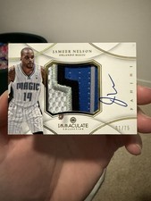2012-13 Panini Immaculate Premium Signatures /75 Jameer Nelson Patch Auto Magic