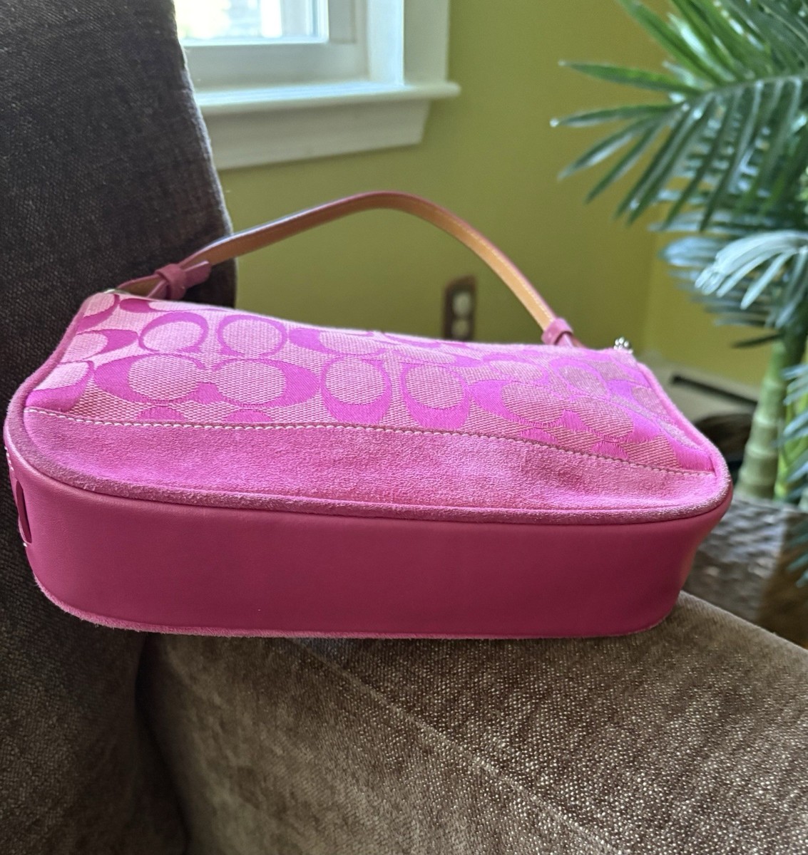 Coach Magenta Pink Signature Mini Soho 6094 Shoulder Bag Y2K