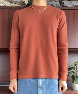 Rare 90s Vintage Made In USA Sunstone Waffle Knit Long Sleeve Size Large 