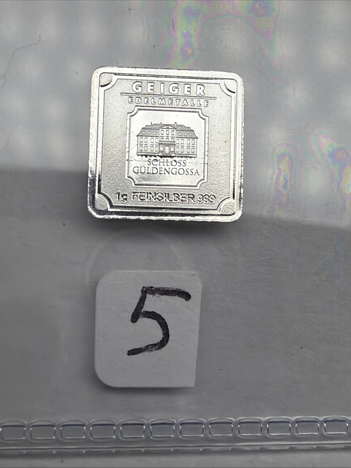 Geiger 1 Gram Bar  .999 Fine Silver (No Assay/Loose)