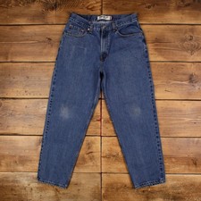 Levis 560 Jeans 32x30 Mens 00s Blue Relaxed Taper Comfort Dark Stonewash Denim