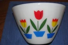 Vintage Fire King Tulip Mixing Bowl 8.5"