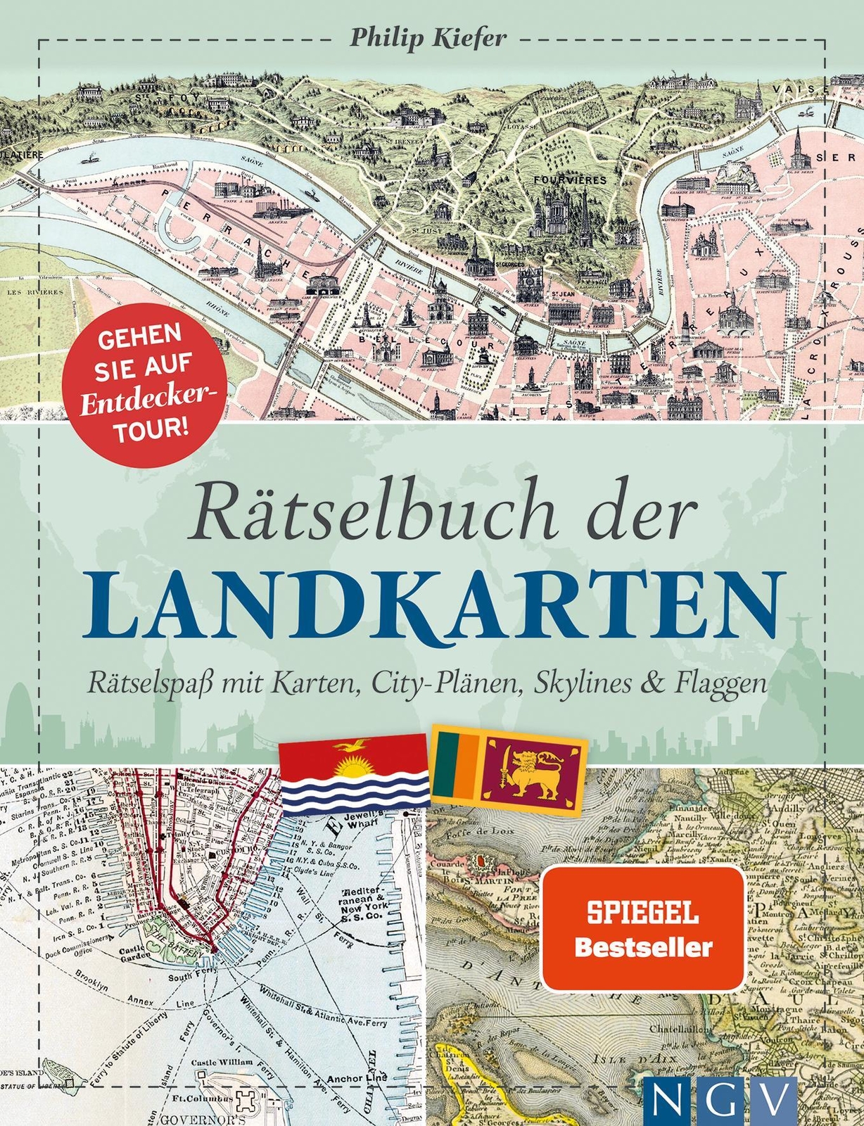 Thumbnail - Rätselbuch Der Landkarten | Philip Kiefer | Buch | Logikrätsel | 208