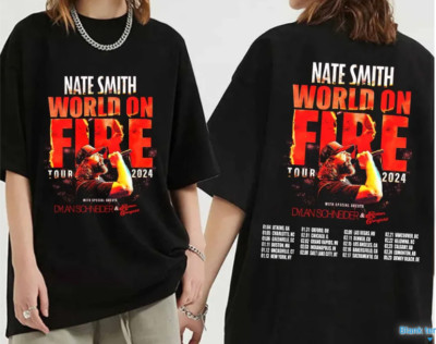 Nate Smith World on Fire 2024 Tour shirt