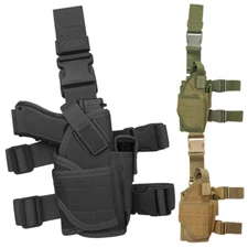 Tactical Pistol Gun Drop Leg Thigh Holster with Mag Pouch Right Hand Adjustable