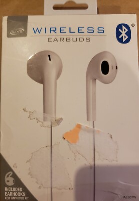 iLive Electronics IAEB07W Ilive White Bluetooth Ear Bud