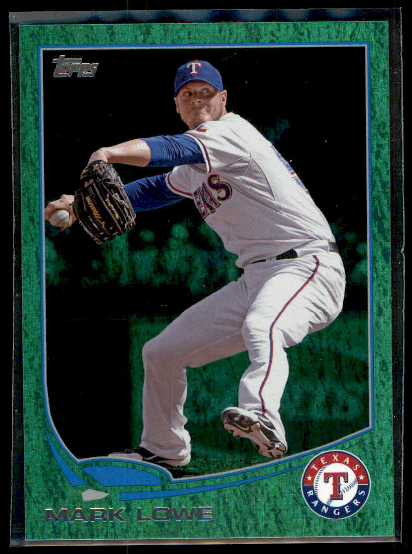 2013 Topps Emerald Foil Mark Lowe   #57 Texas Rangers