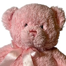Baby Gund My First Teddy Bear Plush Stuffed Animal 13" Soft Pink Satin Feet Bow