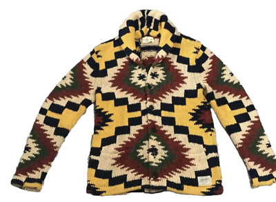 199 Ralph Lauren Denim Supply Aztec Southwestern Navajo Cardigan