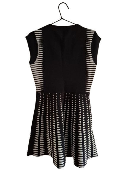 zara knit skater dress Brown Stretch Knit Skater Dress Zara